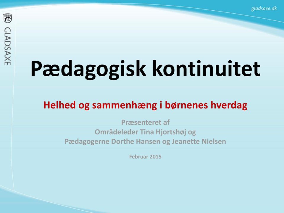 Pædagogisk kontinuitet - PDF Free Download