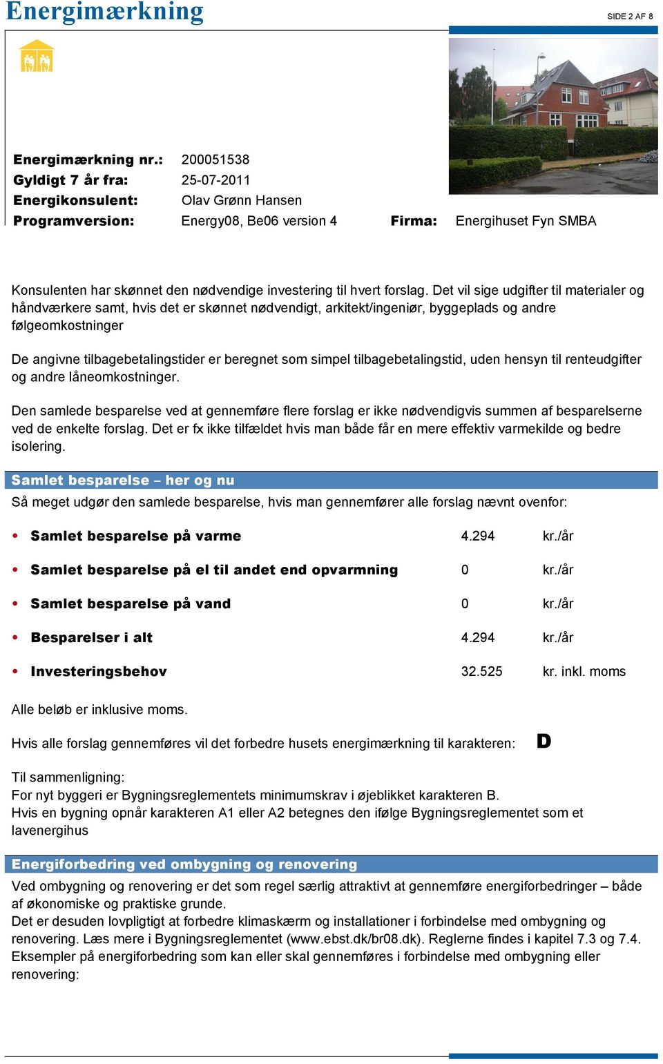 Årlig. Tilbage- Forslag til forbedring. energienheder - PDF Free ...