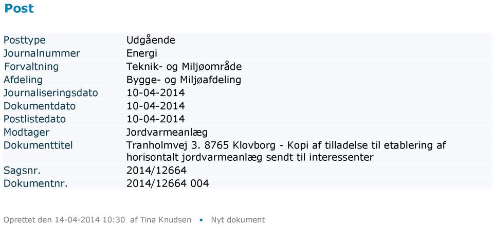 8765 Klovborg - Kopi af tilladelse til etablering af