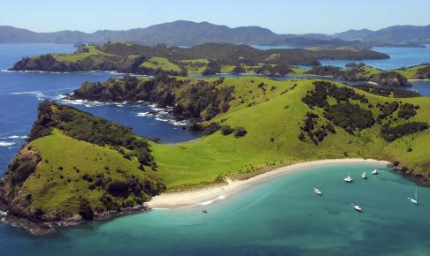 Dagsprogram Dag 1 Auckland til Pahia Fra Auckland går turen først nordpå til Bay of Islands, og en times kørsel nord for Auckland stoppes der ved Goat Island Marine Reserve, hvor du får mulighed at
