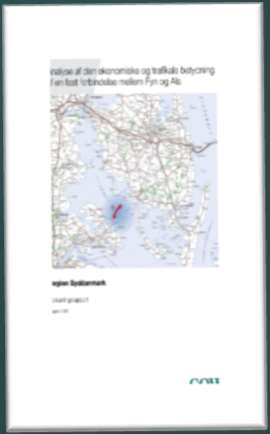 Foranalyse I 2010 besluttede Region Syddanmark sammen med Sønderborg og Faaborg-Midtfyn kommuner: At udarbejde en analyse af en fast forbindelse mellem Fyn og Als COWI UDGAV EN RAPPORT I 2011,