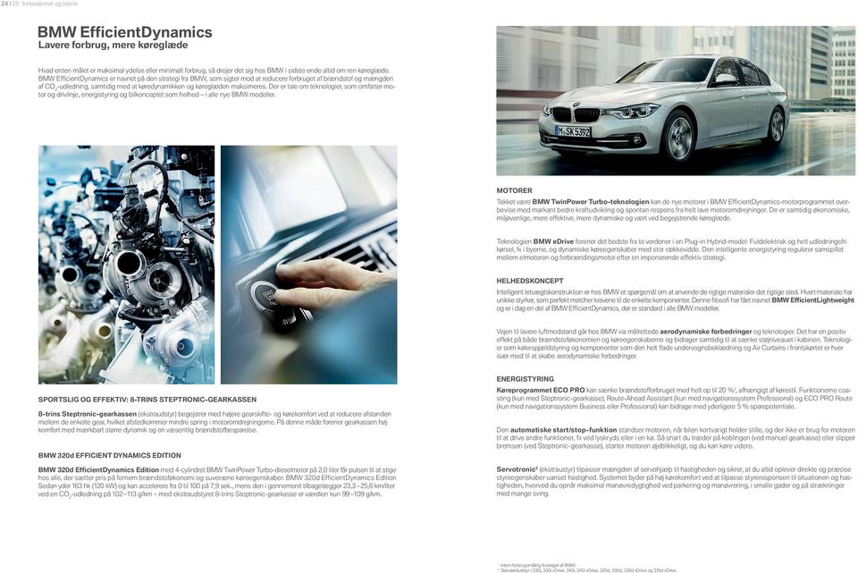 BMW EfficientDynamics er navnet på den strategi fra BMW, som sigter mod at reducere forbruget af brændstof og mængden af CO -udledning, samtidig med at køredynamikken og køreglæden maksimeres.