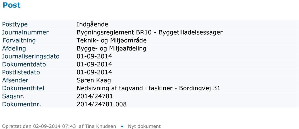 Dokumentdato 01-09-2014 Søren Kaag Dokumenttitel
