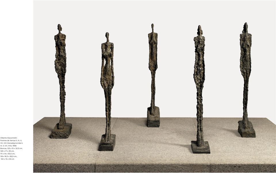 1956 Bronze, 123 x 15 x 32,5 cm, 120 x 17 x 35 cm,