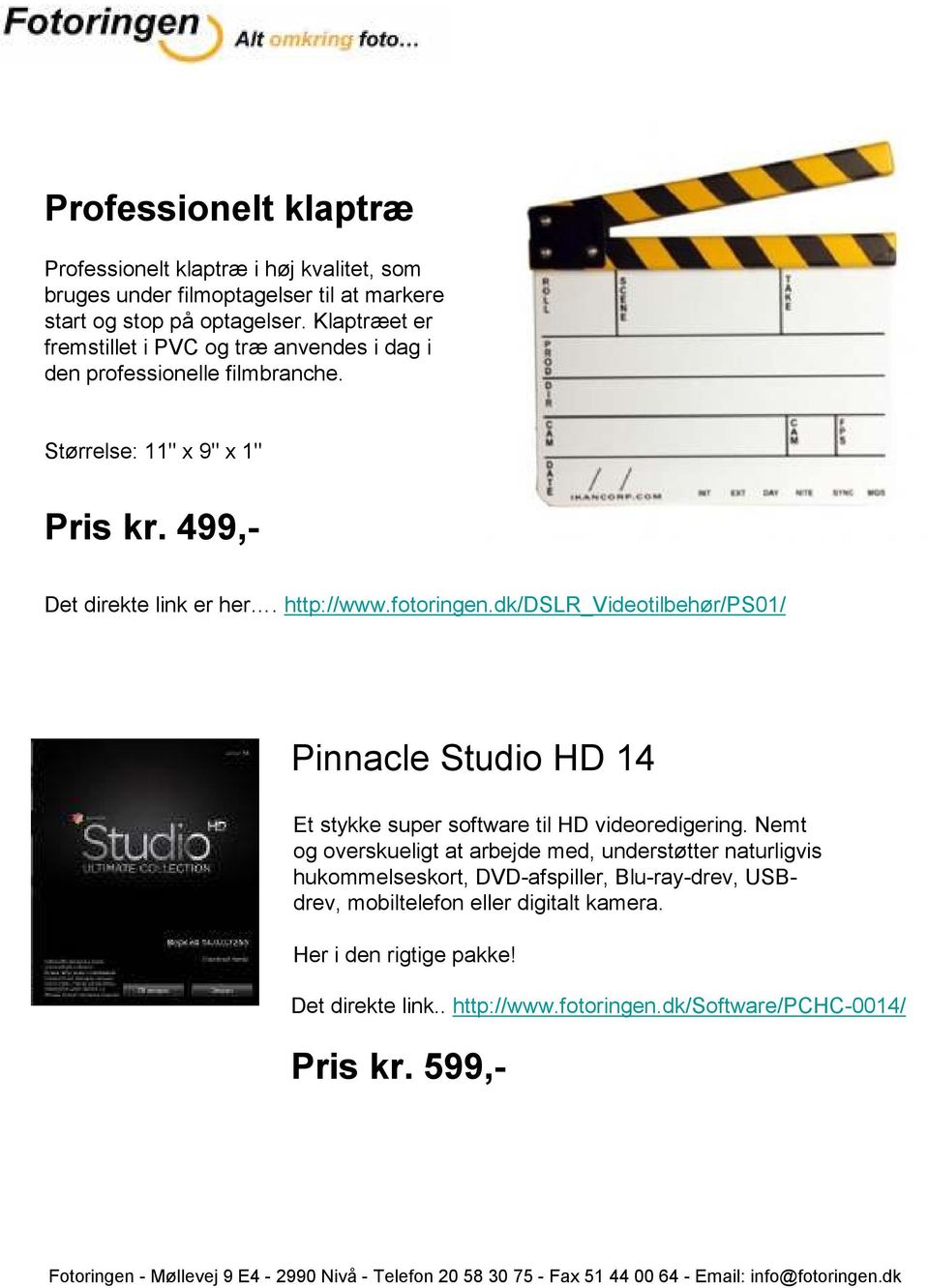 dk/dslr_videotilbehør/ps01/ Pinnacle Studio HD 14 Et stykke super software til HD videoredigering.