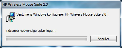 Fjerne HP Kontrolcenter for mus Sådan fjerner du HP Kontrolcenter for mus: Åbn menuen Start > Alle programmer > Hewlett-Packard > HP