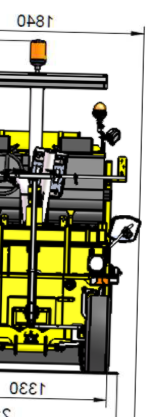 Maskinel afstribning af midtlinje på bred 2-sporet vej = ( 7,5 m) skøretøj med lyspil og D15 C55 U,5 U2,1 C55 C51 pr. 0 m Eksist. C55 annuleres Sidevej Afmærkningsstrækning max.