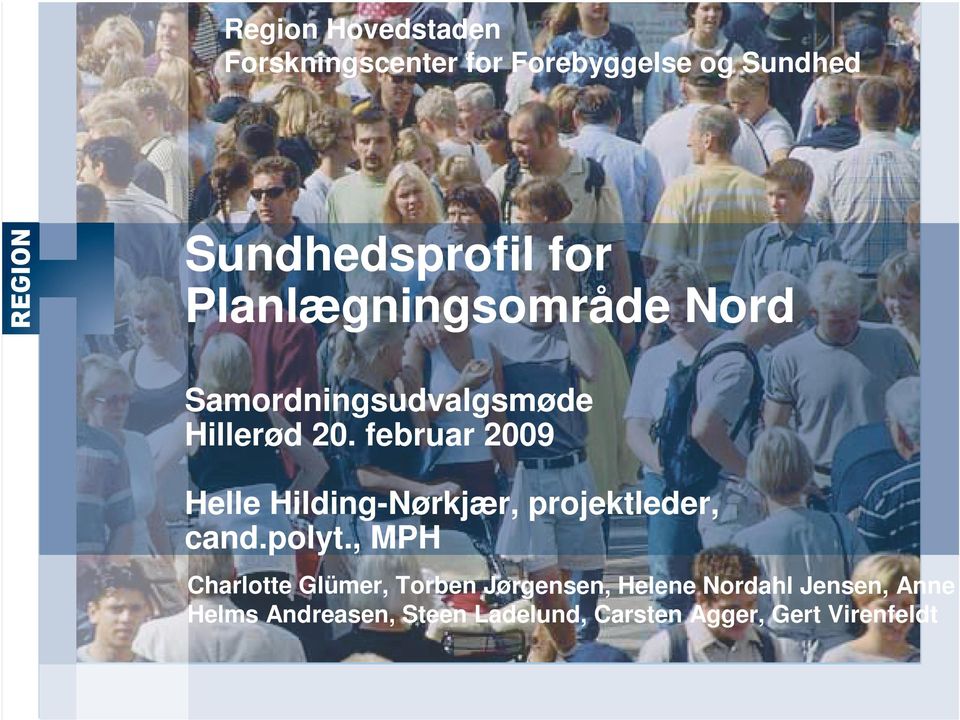 februar 2009 Helle Hilding-Nørkjær, projektleder, cand.polyt.