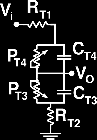 3.6 Tonekontrol figur 3.30. Figur 3.30: Kredsløb over basreguleringen Hvis det endelige kredsløb over basreguleringen betragtes (se figur 3.