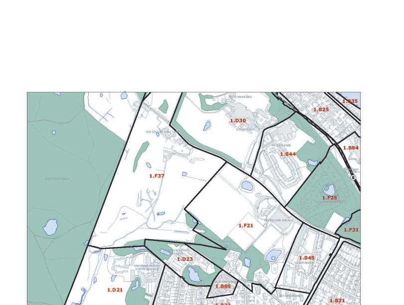 REDEGØRELSE Helsingør Kommuneplan 2013-2025 Redegørelse Ifølge Helsingør Kommuneplan er lokalplanområde beliggende i område 1.F21 samt 1.F37, hvoraf det er rammeområde 1.