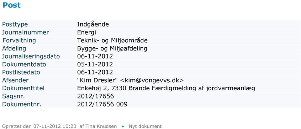 dk> Dokumenttitel Enkehøj 2, 7330 Brande
