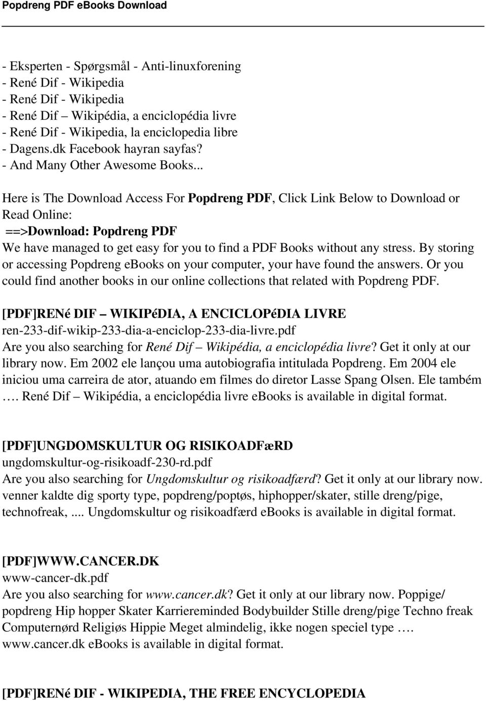 .. Here is The Download Access For Popdreng PDF, Click Link Below to Download or Read Online: ==>Download: Popdreng PDF We have managed to get easy for you to find a PDF Books without any stress.