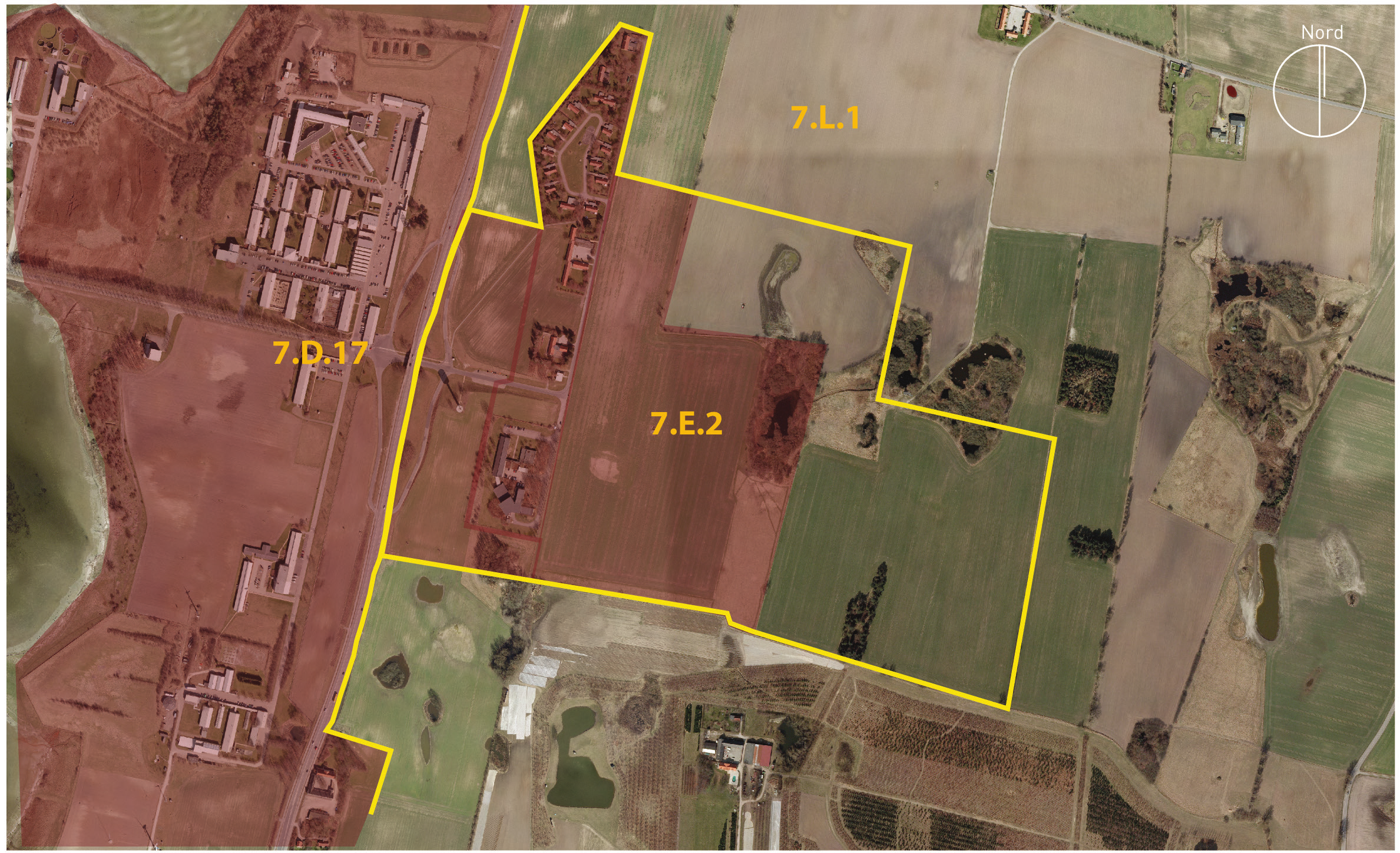 Fremtidige rammeområder samt byzone efter lokalplanlægning (rød skygge) Generelle rammer For samtlige rammeområder gælder endvidere de generelle rammebestemmelser for Ågerup, som beskrevet i