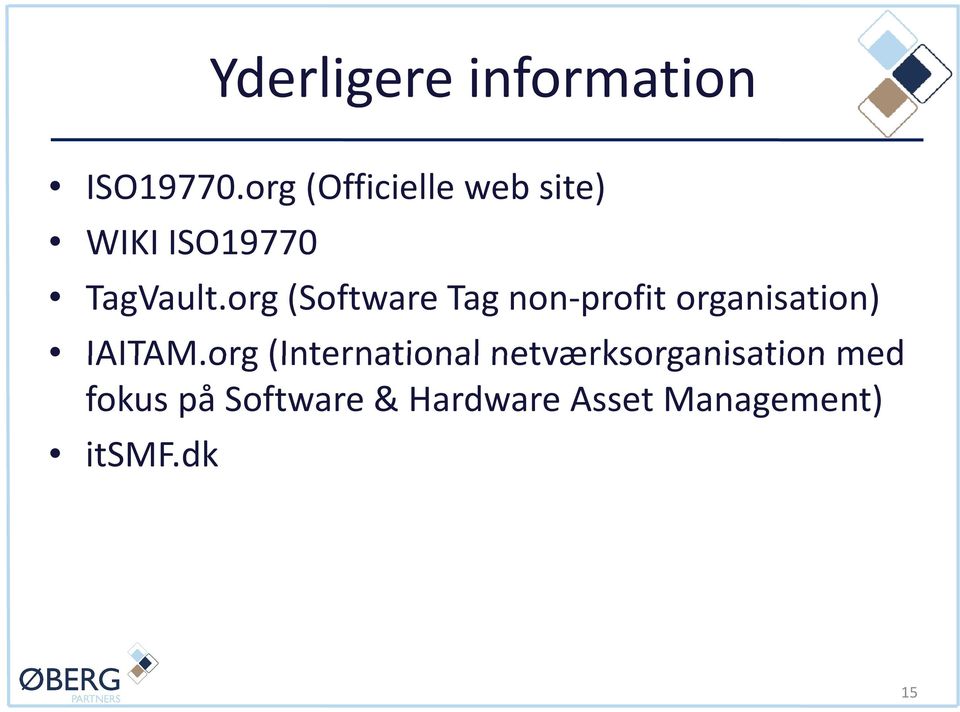 org (Software Tag non-profit organisation) IAITAM.