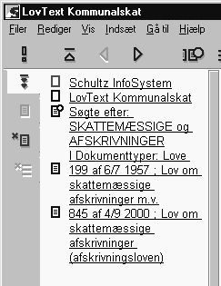 Hovedtræk i Schultz InfoSystem Rullepaneler Som i alle andre Windows-programmer bruges rullepaneler til at vise tekst, som ligger uden for vinduet.
