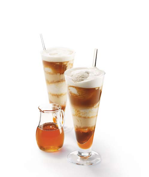 Ingredients: 1 tablespoon golden syrup 1 large scoop of (organic) vanilla ice cream Ingredienser: 1 spsk.