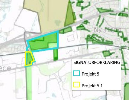 Bilag E Projekt 5 Afdækning af muligheder for etablering af spredningskorridor vest og øst for Hedelandsvej og syd for jernbanen til Hedeland Skovrejsningsområder vest og øst for Hedelandsvej, samt