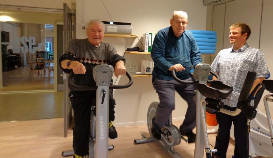 Fysisk aktivitet På alle plejecentre er der mulighed for fysisk træning.