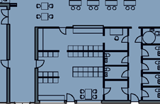 Oversigtsplan 1:500 Ombygning - fi tnessområde i to etager Tilbygning - multisal og