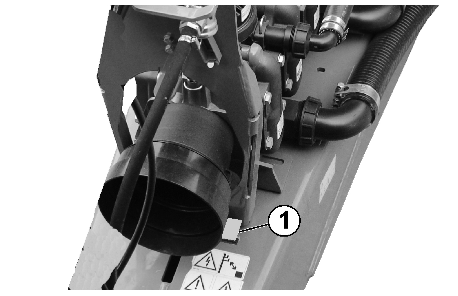Lad altid den hydropneumatiske affjedring arbejde i automatikdrift. Se betjeningsvejledning betjeningsterminal. 5.13 Hydraulisk støttefod Den hydraulisk styrede støttefod (Fig.