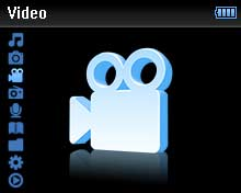4.3 Video 4.3.1 Videoafspilning Du kan afspille videoklip der er gemt på afspilleren. 1 1 Fra hovedmenuen vælges for videofunktion.