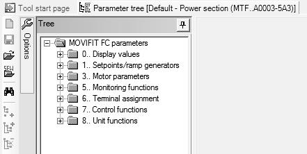 [1] 2446350859 I eksemplet vises kontekstmenuen med toolsene til et MOVIFIT -apparat.