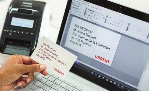 Print fra computer, mobil enhed eller print direkte fra labelprinteren Alle modellerne er PC/Mac kompatible og QL810W