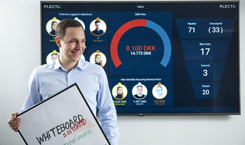 Case Kristian Øllegaard har med sin iværksættervirksomhed Plecto udviklet en software og en app, der skal motivere medarbejdere og øge performance i salgsvirksomheder.