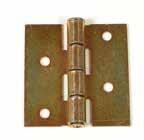 Zinc-plated hinge with brass pin. 6 holes Ø 5,3.