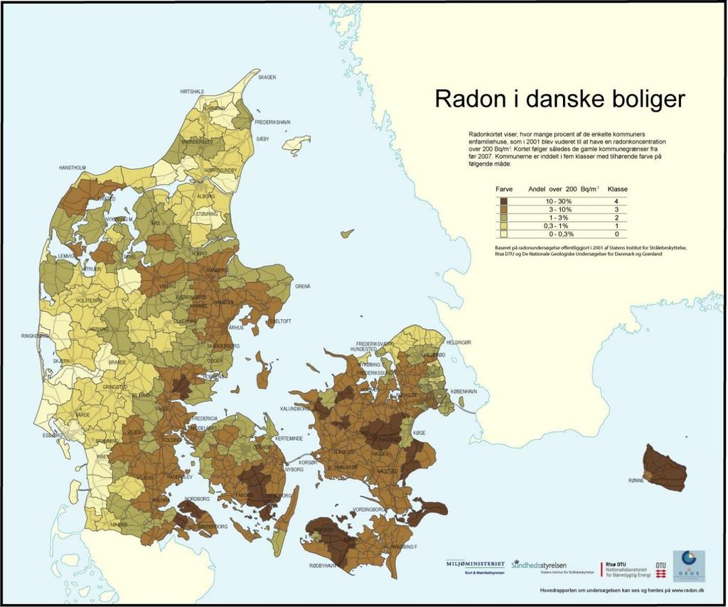 Radon i danske boliger?