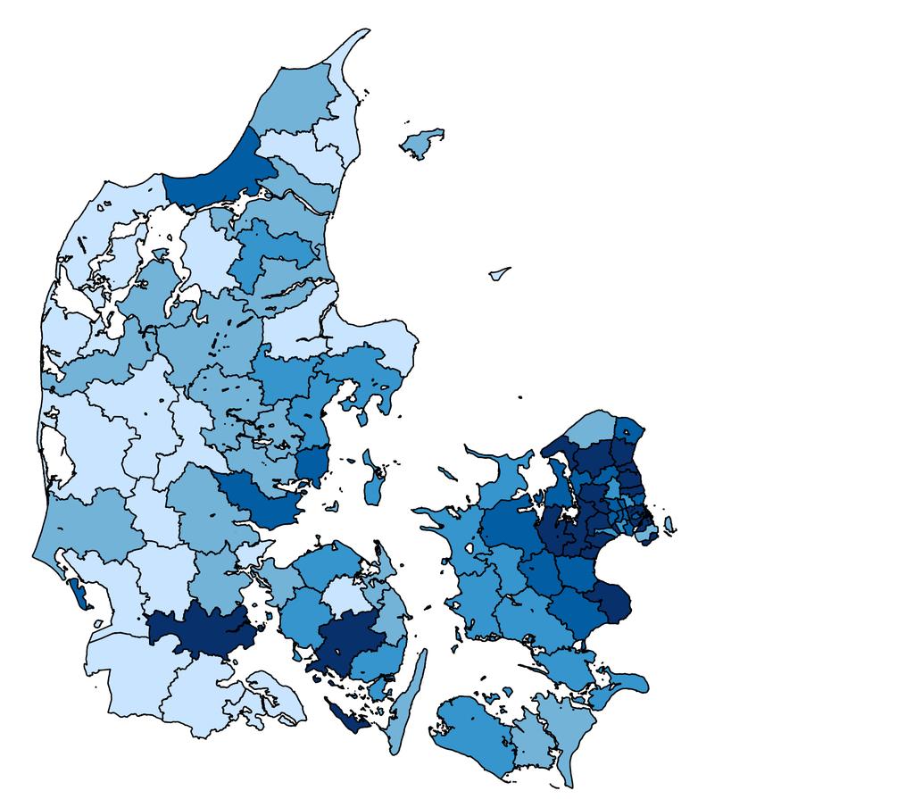 Den almene sektors konkurrenceevne bliver svagere I Lolland Kommune er den gennemsnitlige husleje 776 kr. pr. kvadratmeter for de almene boliger (2016).