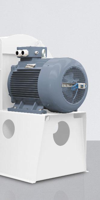Forbrændingsluftblæser med mixingbox til røggastilbageføring ixingboxen er monteret direkte på forbrændingsluftblæseren og er en kompakt enhed med faste dimensioner.