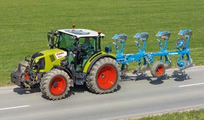 Affjedringen tilpasses til traktorens belastning og holdes automatisk i midterstilling.