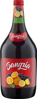 70 cl Sangria Aromatiseret vinholdig drik. 7% vol. 1,5 liter PR. FLASKE 49,- (32.67/l) PR. FLASKE 89,- (127.