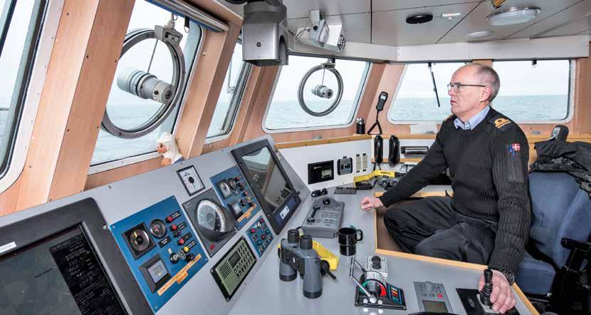 FARVANDSOVERVÅGNING Fartøjsfører Palle Nielsen fra Flotille Aalborg-Hals. Vi er med til at skaffe vigtige efterretninger til søs.