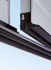 Dørpumpe Gangdøre leveres som standard med dørpumpe med glideskinne, inklusive holdeenhed (ill. foroven).