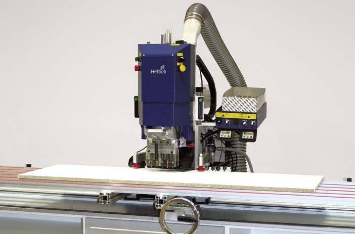 Bore- og indpresningsmaskine BlueMax BlueMax bore- og indpresningsmaskine fra Hettich hjælper dig med at arbejde nøjagtigt på møbelværkstedet.