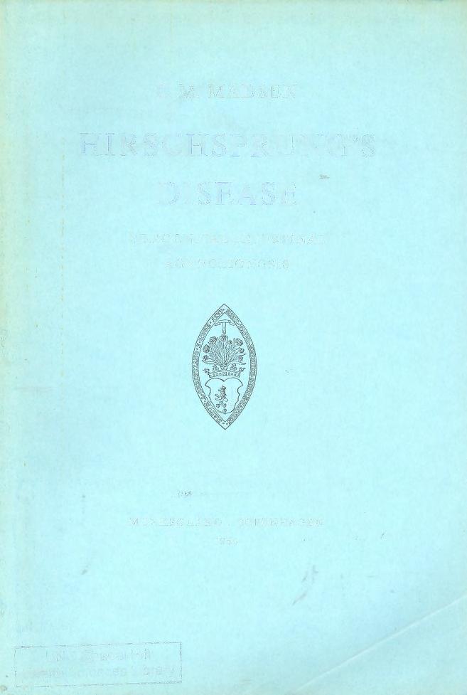 C. M. MADSEN HIRSCHSPRUNG'S