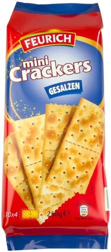 ) Mini crackers Fås i forskellige varianter.