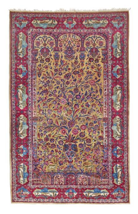 336 334 An antique Agra carpet, North India. A classical 17th century Mughal medallion design. Late 19th century. 262 x 182 cm.