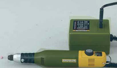 Den MICROMOT 50/EF med borepatron. Praktisk ved arbejde med forskellige skaftdiameter. MICROMOT 50/EF kan også bruges med MICRO-stålspændetænger.