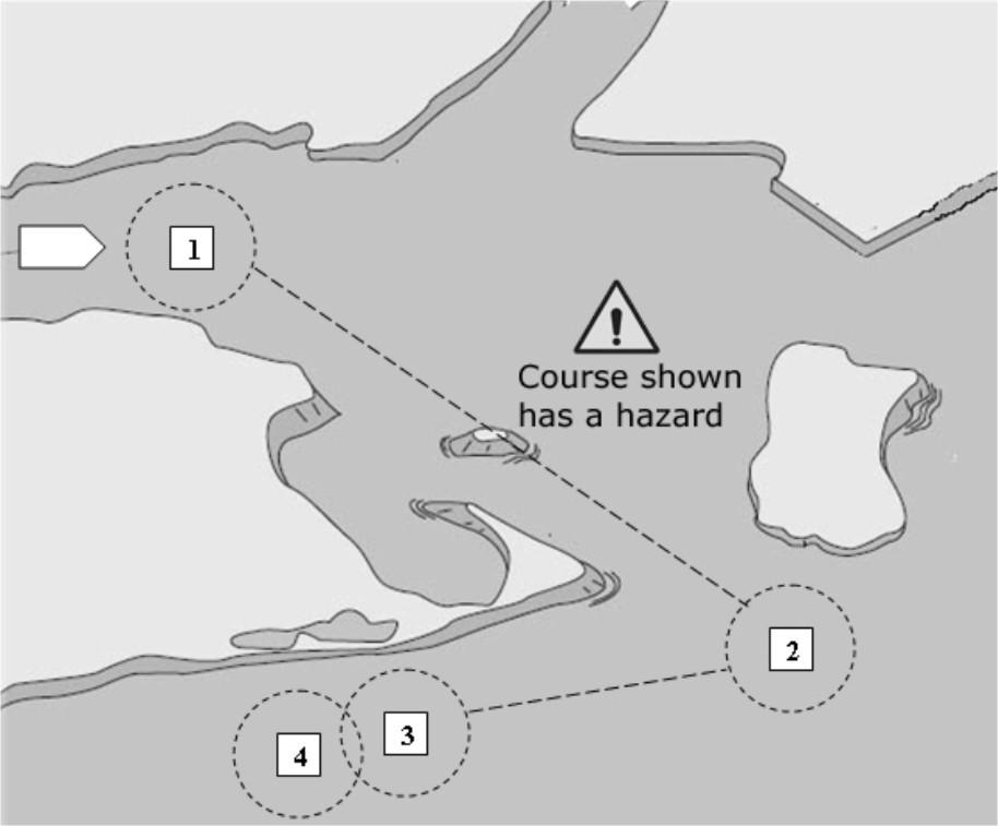 Afsnit 2 - På vandet Med Track Waypoint kan båden automatisk navigere til et bestemt waypoint eller en række waypoints - kaldet en waypointrute.