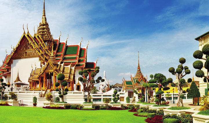 Dag til dag program Foto: Bangkoks storslået Grand Palace. vi ankommer sidst på eftermiddagen. 11.