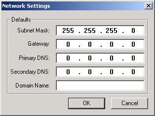 BOOTP/DHCP Server bruges til at tildele IP-adresser til de fleste af enhederne i denne Quick Start. Hjælpeprogrammet blev installeret på side 37. 2. I menuen Tools skal du vælge Network Settings. 3. Indtast Subnet Mask fra Arbejdsark til netværk.