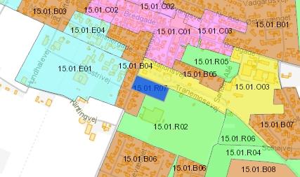 15.01.R07 Max. bebyggelsesprocent for området under 1 er 10%.