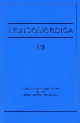 LexicoNordica Titel: Forfatter: Ømålsordbogen mellem synkroni og diakroni Henrik Hovmark Kilde: LexicoNordica 13, 2006, s. 129-145 URL: http://ojs.statsbiblioteket.dk/index.
