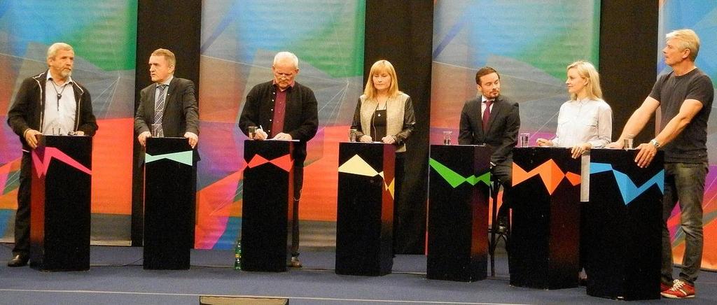 de offentlige og transmitterede valgdebatter, som Kringvarp Føroya arrangerer.