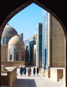 PRAKTISKE OPLYSNINGER Rejser til Usbekistan og Centralasien Vores rejser til Usbekistan kommer til de tre mytiske Silkevejsbyer, der ikke har forandret sig meget de sidste mange århundreder.