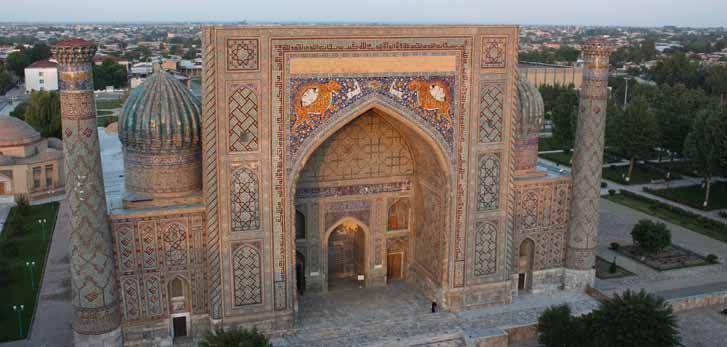 GRUPPEREJSE 9 DAGE SILKEVEJENS USBEKISTAN På rejsen skal vi blandt andet besøge den sagnomspundne karavaneby Samarkand, en af de ældste kulturbyer i verden med sine orientalske pragtbygninger, og