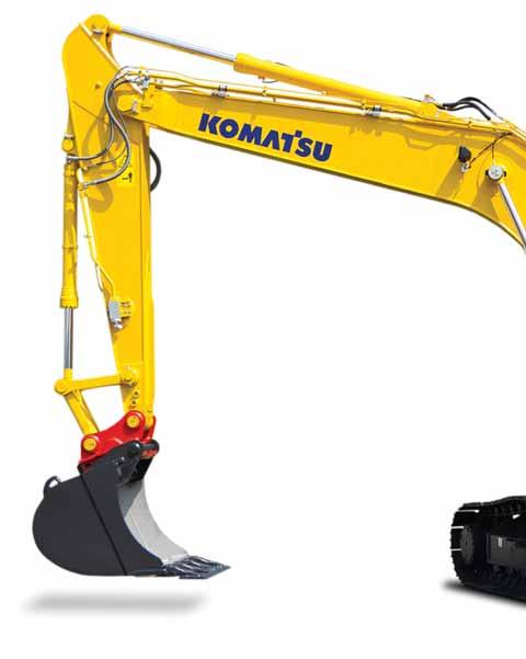 Ved første øjekast Komatsu er stolt over at introducere en ny generation af hydrauliske gravemaskiner, der har fokus på såvel miljøhensyn som praktisk ydeevne.